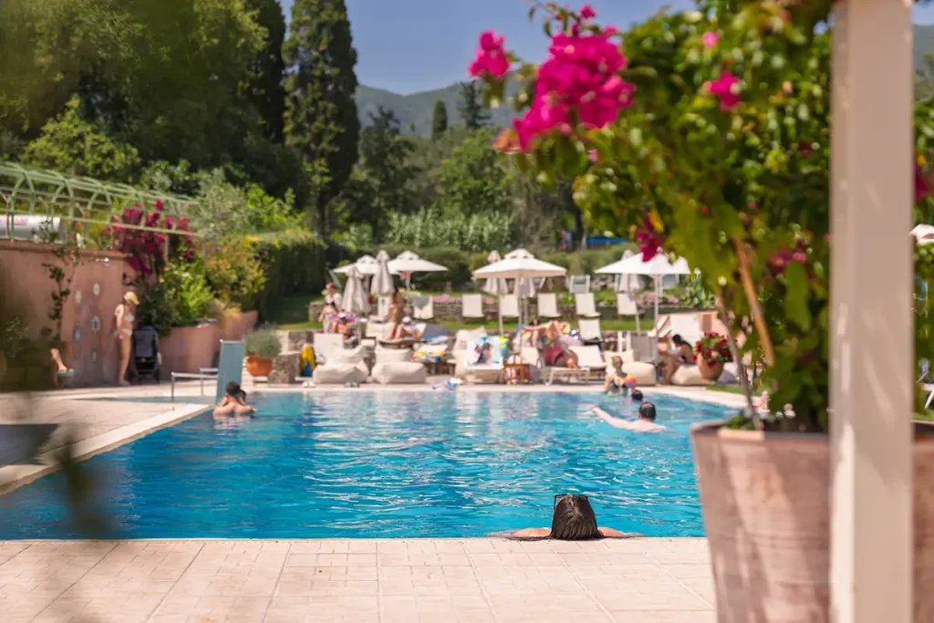 corfu dominoes pool area