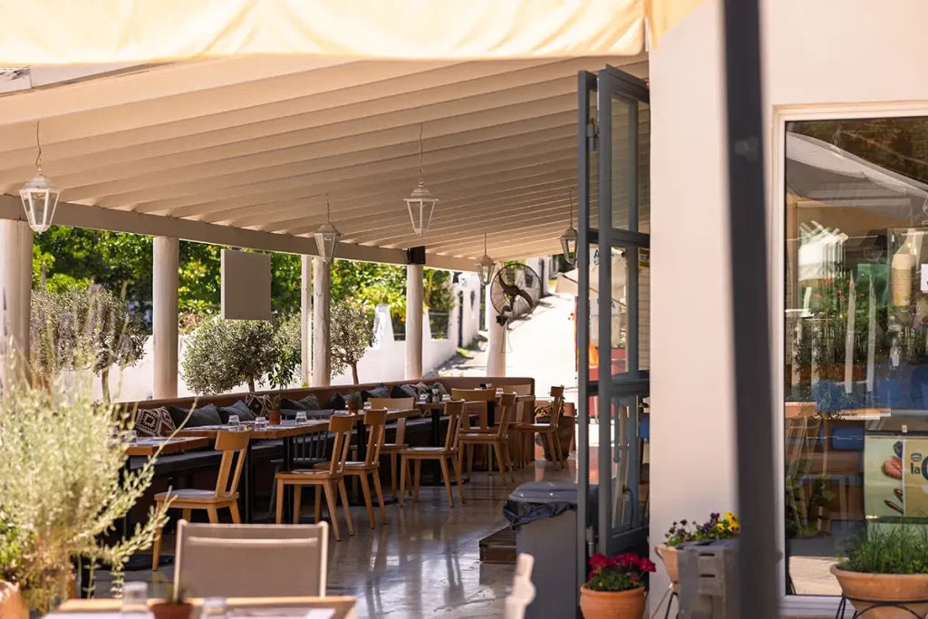corfu dominoes pool bar eco